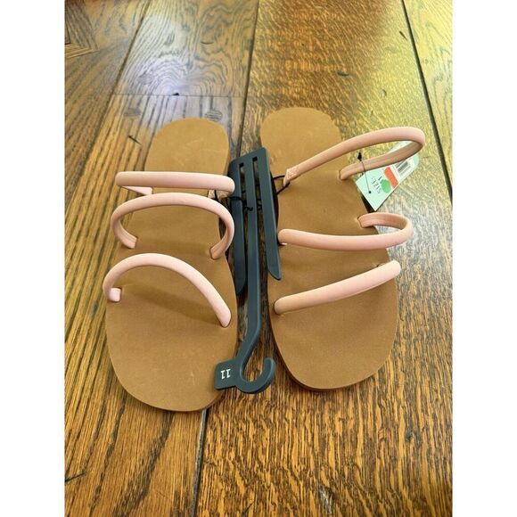 DSG Direct Women's 3 Strap Slides Pink Size 11 New With Tags - Picture 2 of 5